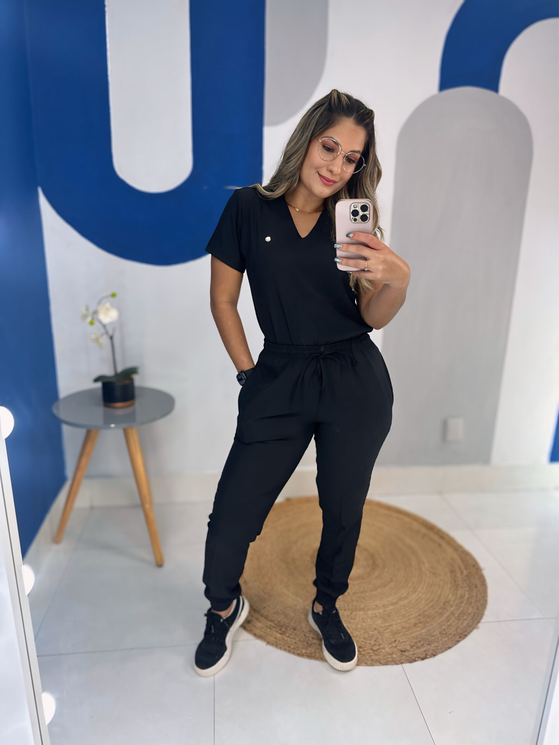 Conjunto Scrub Jogger Preto   Linia Scrubs